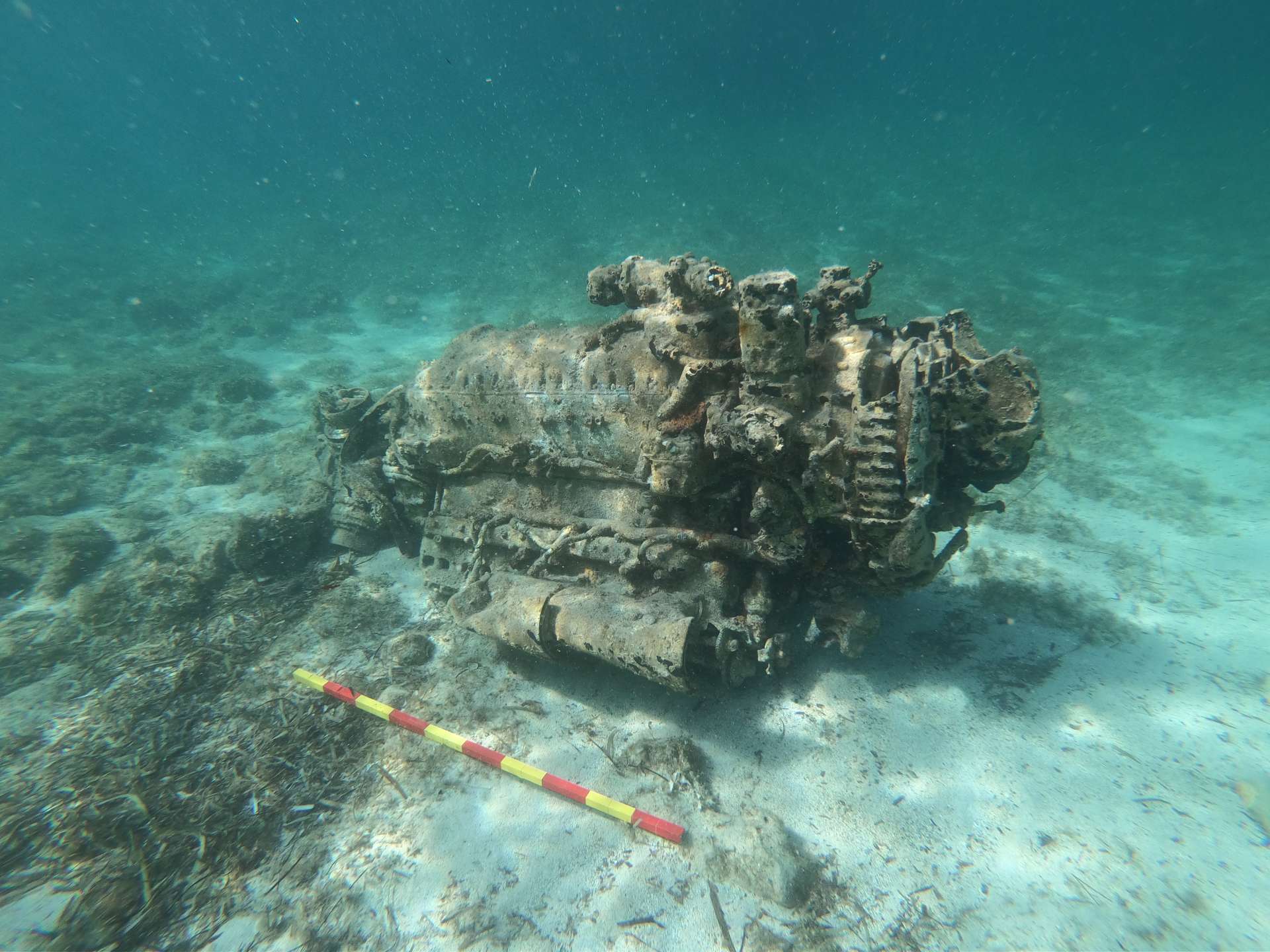 Otkriće i spašavanje Merlin motora zrakoplova Huricane iz podmorja uvale Dobrinka na otoku Rivnju 2020.-image-936