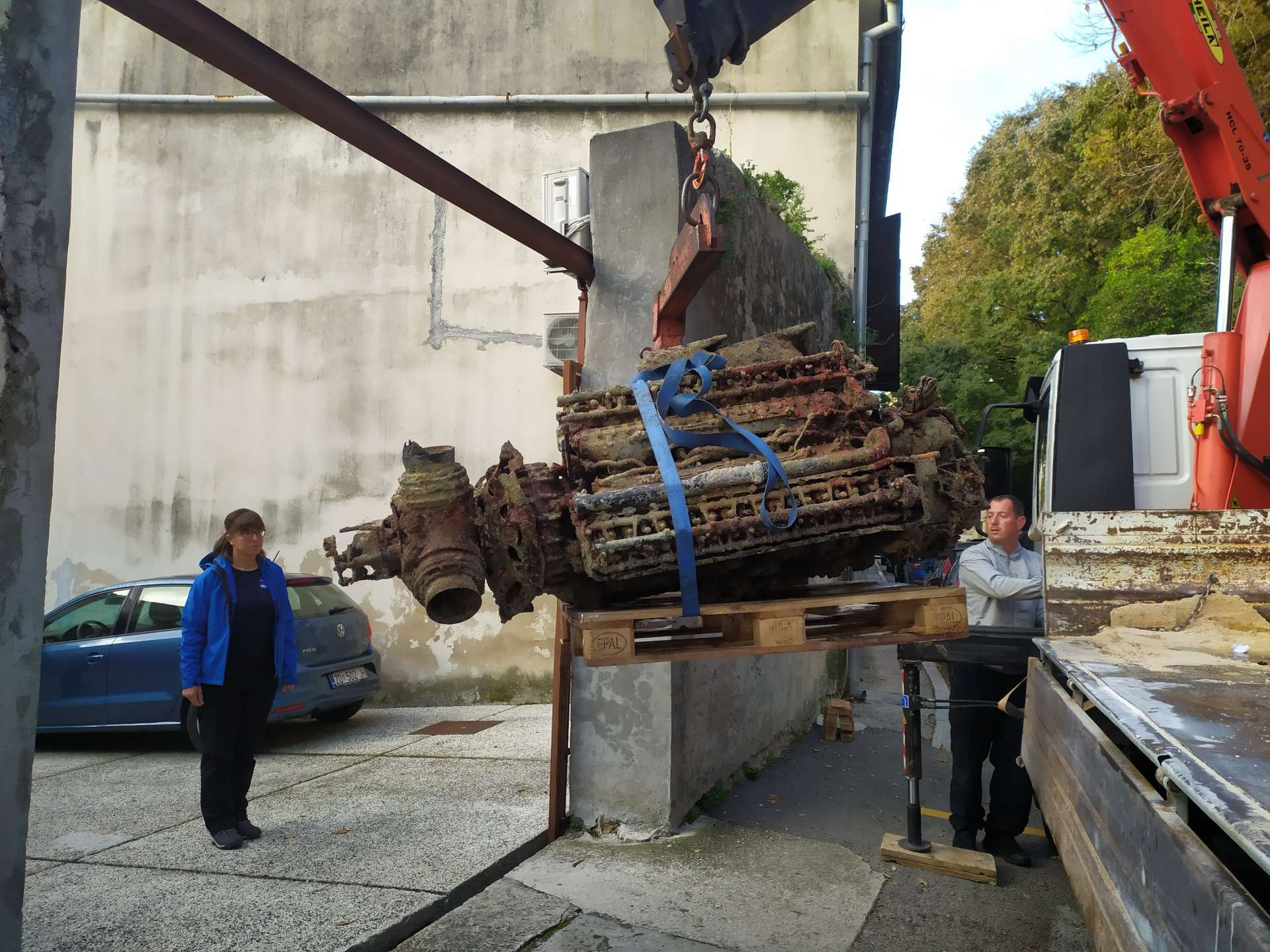 Otkriće i spašavanje Merlin motora zrakoplova Huricane iz podmorja uvale Dobrinka na otoku Rivnju 2020.-image-948