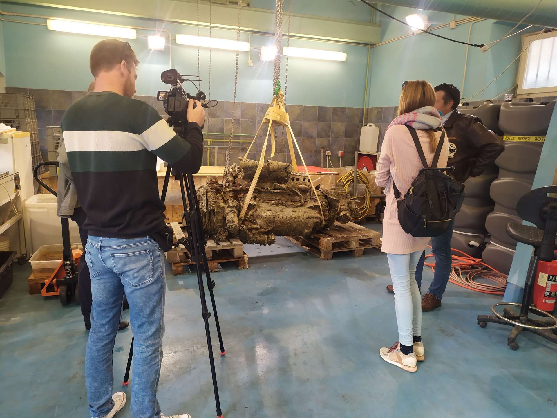 Otkriće i spašavanje Merlin motora zrakoplova Huricane iz podmorja uvale Dobrinka na otoku Rivnju 2020.-image-951